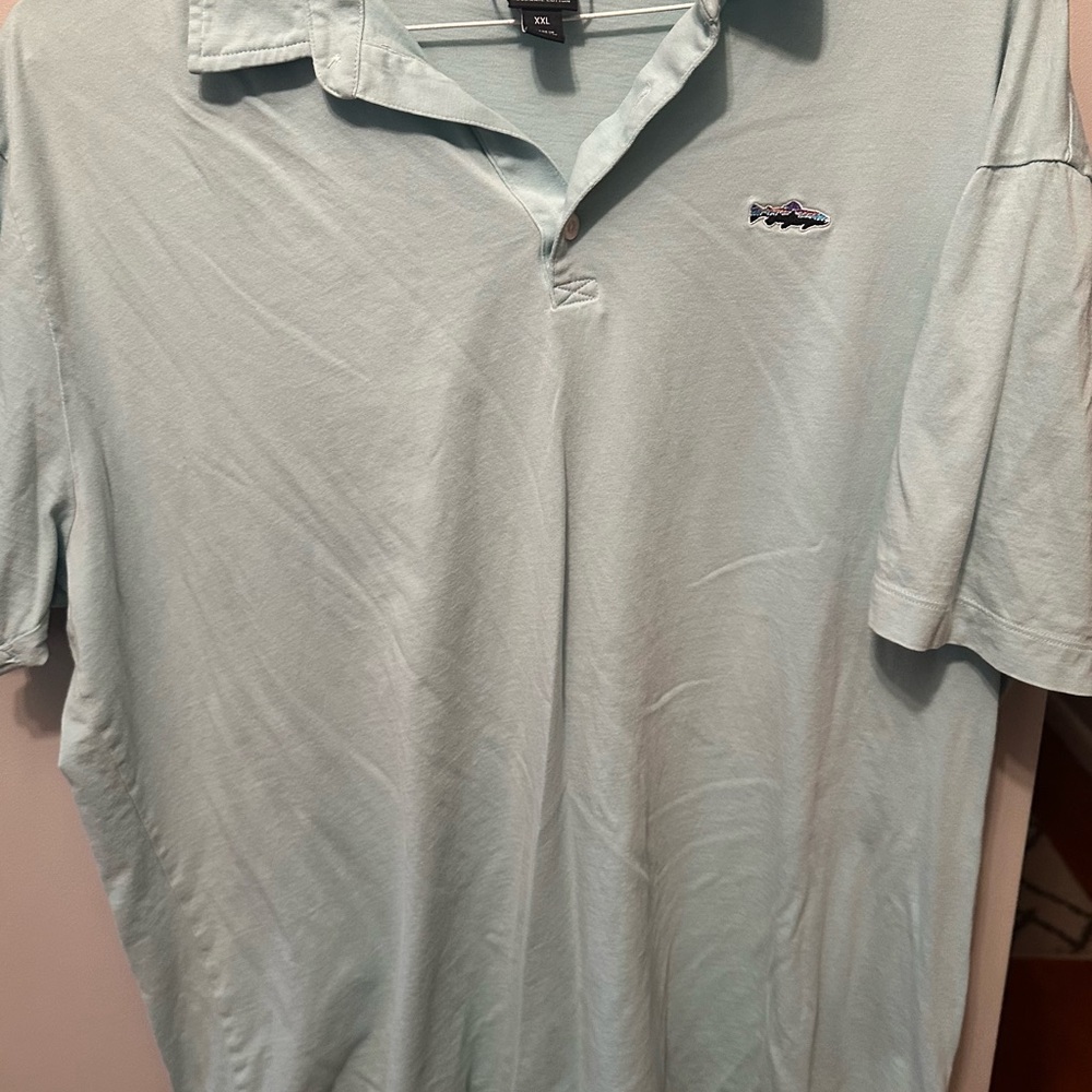 Patagonia Blue Polo Shirt Classic Casual Style